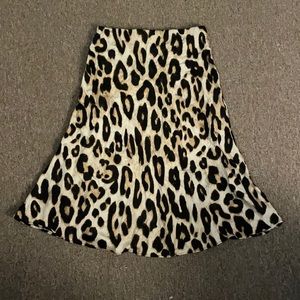 H&M Leopard Print Skirt